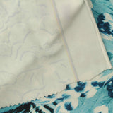 Teal Abstract-Animal Print Knit, Polyester — photo 1