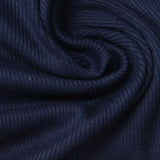 Polyester Cotton Stretch Rib Knit Fabric, 270 gsm — Navy — photo 1