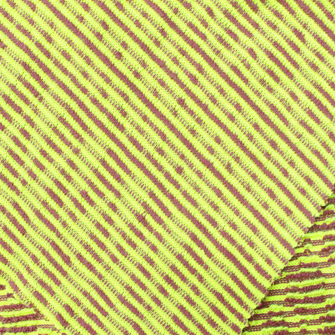 Lime Textured Pointelle Knit, Poly-Cotton