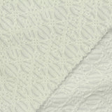 Cream Wavy-Diamond Jersey Knit, Polyester — photo 1