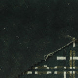 Dark Green Plaid Interlock Knit, Polyester — photo 1
