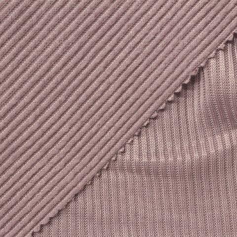 Brushed Polyester Stretch Chunky Knit Fabric, 220 gsm — Pink