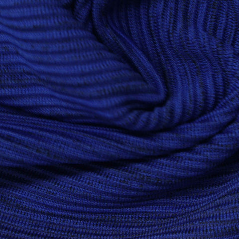 Blue Marl Interlock Knit, Poly-Nylon