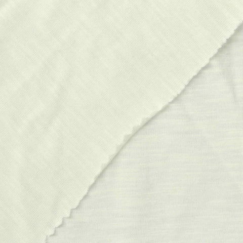 White Marl Jersey Knit, Cotton-Viscose