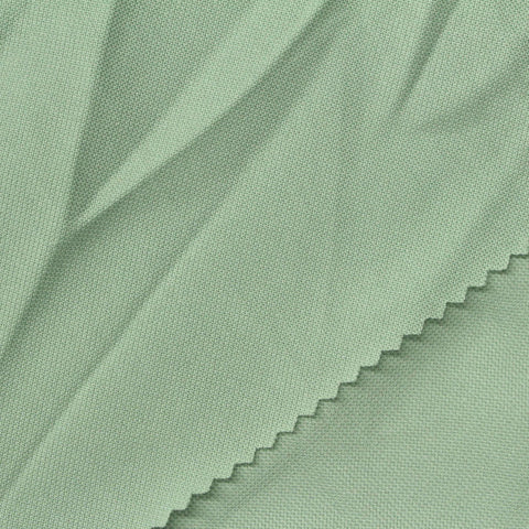 Polyester Cotton Piqué Knit Fabric, 160 gsm, 185 cm — Green