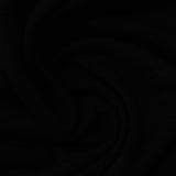 Viscose Polyester Stretch Rib Knit Fabric, 280 gsm, 175 cm — Black — photo 1