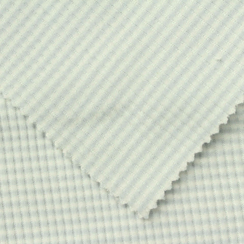 Light Blue Check Rib Knit, Polyester