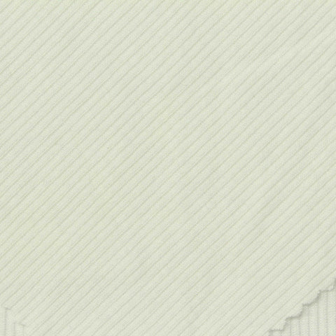 Polyester Viscose Stretch Rib Knit Fabric, 200 gsm, 150 cm — White, ref EF-248013