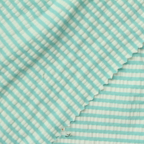 Nylon Polyester Stretch Crepe Fabric, 220 gsm, 150 cm — Blue