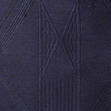 Navy Geometric-Diamond Scuba Knit, Poly-Viscose — photo 1