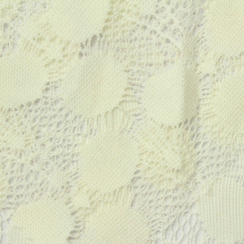 100% Polyester Lace Fabric, 95 gsm, 150 cm — White