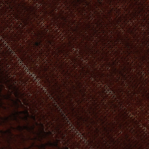 100% Polyester Sherpa Fleece Fabric, 267 gsm, 160 cm — Brown