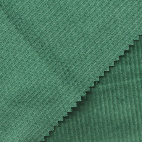 Cotton Stretch Corduroy Fabric, 325 gsm — Green