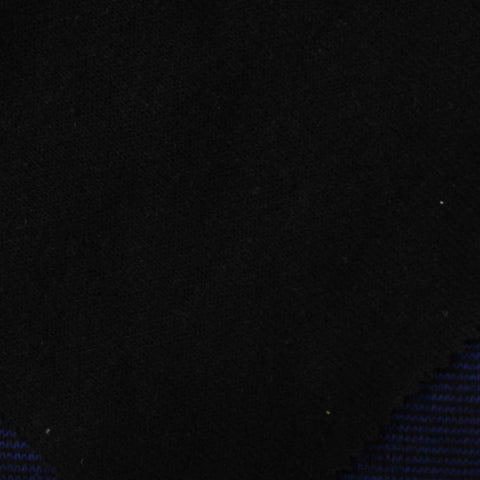 Striped Polyester Viscose Interlock Knit Fabric, 430 gsm, 155 cm — Navy
