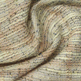 Cream Horizontal-Stripe Bouclé, Poly-Cotton, 180 gsm — photo 1