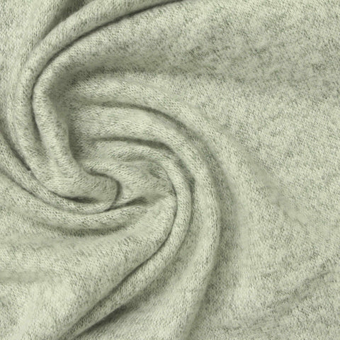 Light Grey Marl Chunky Knit, Viscose-Poly, 180 gsm, 160 cm, ref EF-256383