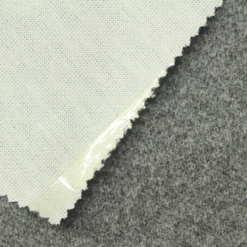 Grey Marl Interlock Knit, Polyester, 440 gsm