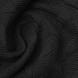 Black Textured-Chevron Jacquard, Polyester — photo 1