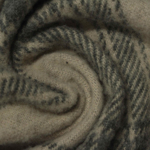 Grey Plaid Woven, Polyester, 275 gsm