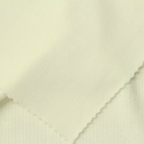 Jacquard Polyester Stretch Pointelle Knit Fabric, 250 gsm, 170 cm — Beige