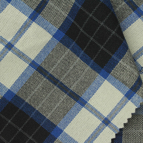 Black Bold-Plaid Woven, Polyester