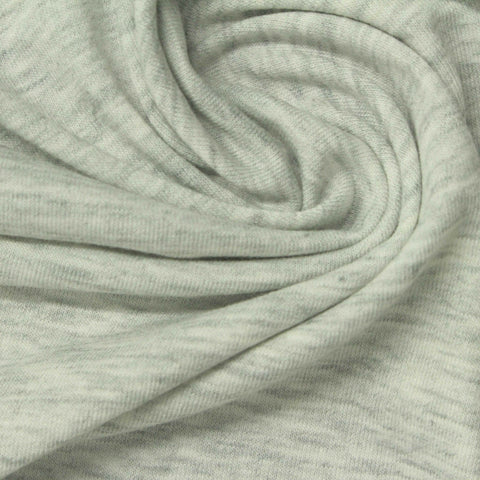 Light Grey Marl Jersey Knit, Poly-Viscose, 170 gsm