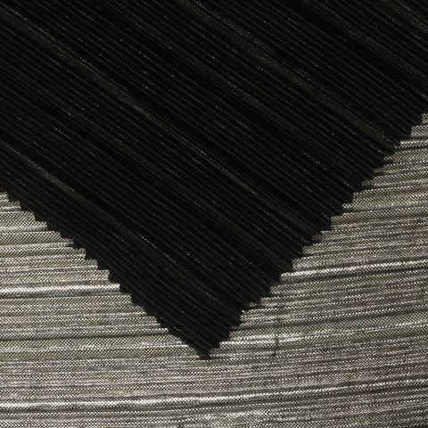 Grey Stripes Interlock Knit, Polyester