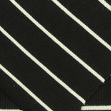 Black Horizontal-Stripe Rib Knit, Viscose, 296 gsm — photo 1