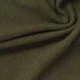 Olive Textured Chunky Knit, Cotton-Poly — photo 1