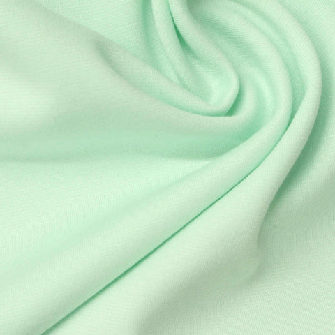 Polyester Viscose Stretch Ponte Knit Fabric, 300 gsm, 160 cm — Green
