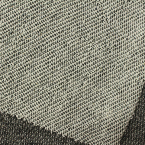 100% Polyester French Terry Fabric, 200 gsm, 170 cm — Grey