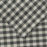 Charcoal Check Oxford, Poly-Cotton — photo 1
