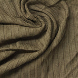 Viscose Stretch Rib Knit Fabric, 300 gsm, 115 cm — Khaki — photo 1