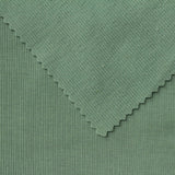 Brushed Viscose Stretch Rib Knit Fabric, 260 gsm, 154 cm — Green — photo 1