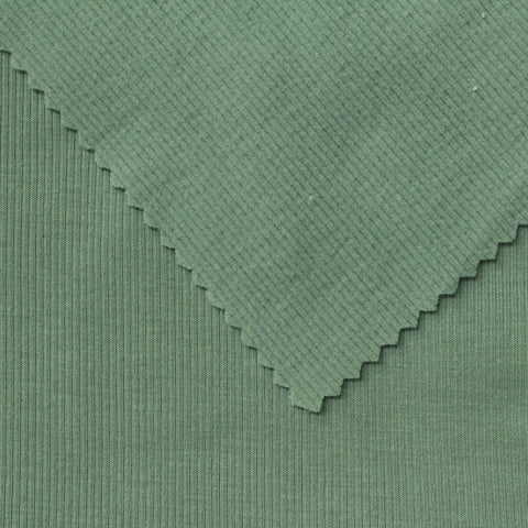 Sage Rib Knit, Viscose