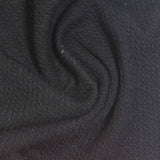 Black Textured Rib Knit, Poly-Viscose — photo 1