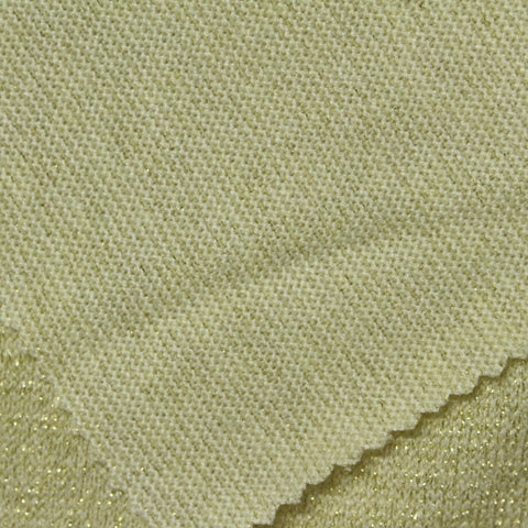 Light Gold Marl Jersey Knit, Viscose-Poly