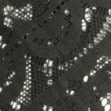 Black Openwork Lace, Polyester, 155 gsm — photo 1