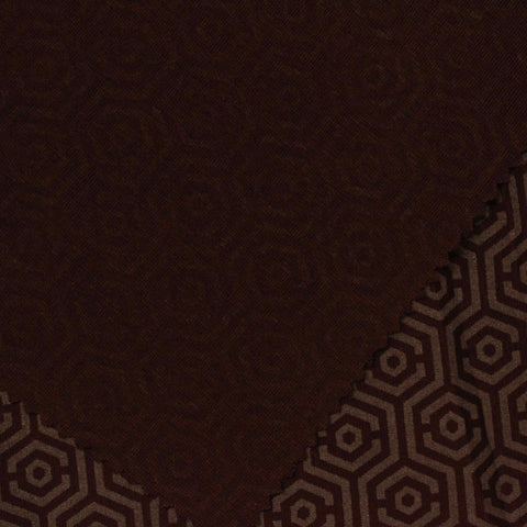 Brown Tone-on-Tone Jersey Knit, Poly-Tencel Lyocell