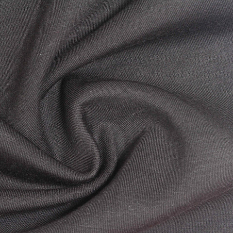 Modal Polyester Stretch Scuba Knit Fabric, 318 gsm, 178 cm — Grey