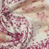 Pink Floral Jersey Knit, Polyester, 128 gsm — photo 1