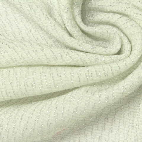 Jacquard 100% Nylon Knit Fabric, 160 gsm, 150 cm — White