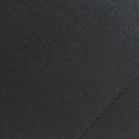 Viscose Nylon Stretch Ponte Knit Fabric, 350 gsm, 160 cm — Black, ref EF-273761