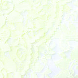Light Yellow Bold-Floral Lace, Polyester — photo 1