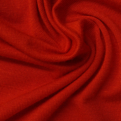 Viscose Stretch Jersey Knit Fabric, 164 gsm, 160 cm — Red