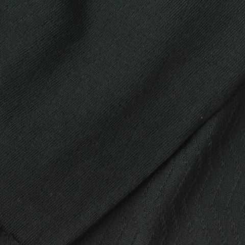 Black Wavy-Chevron Pointelle Knit, Cotton