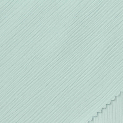 Light Mint Textured Crepe, Polyester