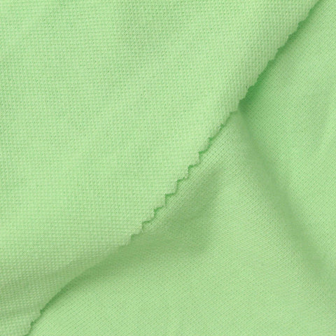 Light Green Piqué Knit, Cotton