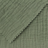 100% Cotton Crepe Fabric, 130 gsm, 135 cm — Green — photo 1