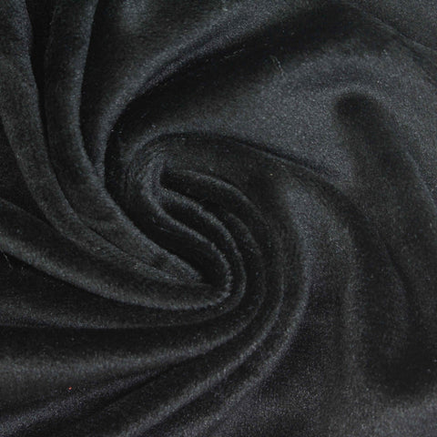 Black Plush Velvet, Polyester